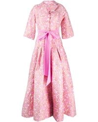 Baruni - Robe Longue Loretta À Fleurs - Lyst