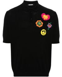 Barrow - Logo-patches Cotton Polo Shirt - Lyst