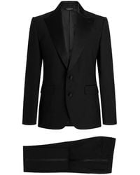 Dolce & Gabbana - Single-Breasted Wool Tuxedo Sicilia Light Suit - Lyst