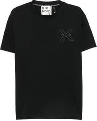 John Richmond - Logo-Print Crew-Neck T-Shirt - Lyst