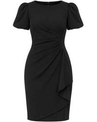 DKNY - Ruffled Ruched-Detail Mini Dress - Lyst