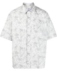 A.P.C. - Paisley-print Short-sleeve Shirt - Lyst