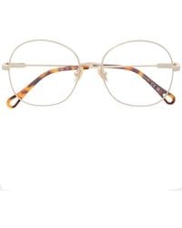 Chloé - Brille Mit Rundem Gestell - Lyst