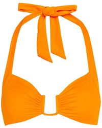 Away That Day - Ruched U-Bar Bikini Top - Lyst
