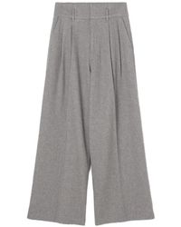 James Perse - Belt-Loop Pleated Trousers - Lyst