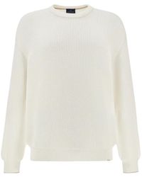 Paul & Shark - Crew-Neck Cotton Sweater - Lyst