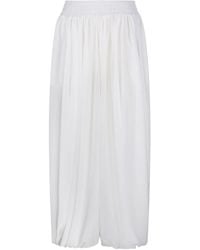 ANDREADAMO - Pleated Palazzo Trousers - Lyst