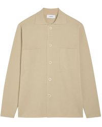 Lardini - Knitted Button-Up Shirt Jacket - Lyst