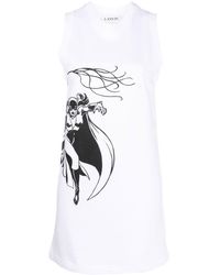 Lanvin - X Dc Comics Catwoman Mini Dress - Lyst