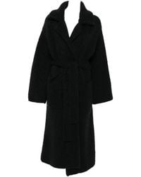 Alanui - Ribbed-Knit Belted Coat - Lyst