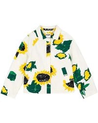 Moschino - Sunflower-Print Boxy Jacket - Lyst