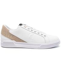 Just Cavalli - Logo-embossed Leather Sneakers - Lyst