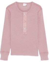 Chloé - Top con cuello henley - Lyst