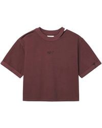 Izzue - Cropped Embroidered T-Shirt - Lyst