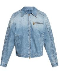 Versace - Jeans-Blouson Mit Reißverschluss - Lyst