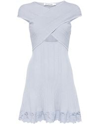 Self-Portrait - Mini-Jurk Met Afwerking Van Kant - Lyst