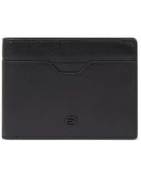Piquadro - Logo-Plaque Leather Wallet - Lyst
