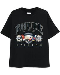 Rhude - Usa Sailing Icon T-Shirt - Lyst