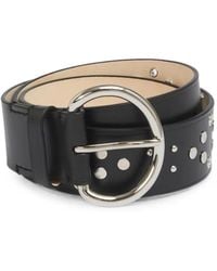 Marni - Leather Belt With Metal Studs - Lyst