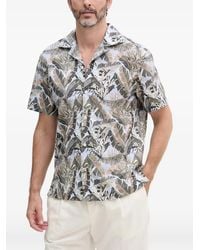 Joop! - Hanes Leaf-Print Short-Sleeved Shirt - Lyst
