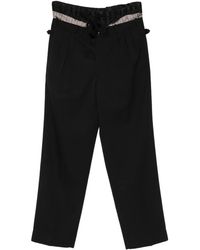 Maison Margiela - Pleated Tie Trousers - Lyst