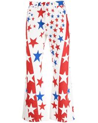 ERL - Star-print Bootcut Jeans - Lyst