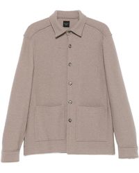 Xacus - Buttoned Wool Shirt - Lyst