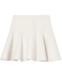 Burberry - Fit-And-Flare Cotton Mini Skirt - Lyst