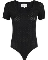 Loulou de Saison - Short-Sleeve Knitted Bodysuit - Lyst