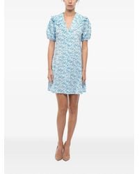 Samsøe & Samsøe - Jytta Floral-Print Ruffled-Collar Mini Dress - Lyst