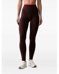 P.E Nation - Logo-Print Side-Stripe Leggings - Lyst