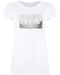 ARMANI EXCHANGE - Logo Print T-Shirt - Lyst