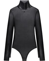 Courreges - モックネック ボディスーツ - Lyst