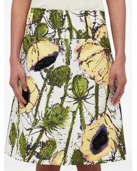 ミニスカート Wales Bonner Verse Mini Skirt In White Viscose WALES BONNER Verse Mini Skirt In White Viscose - Dresses