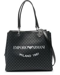 Emporio Armani - Logo Tote Bag - Lyst