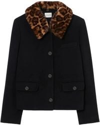 Claudie Pierlot - Short Wool Blend Coat - Lyst