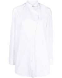 Jil Sander - Wrap-design Cotton Shirt - Lyst