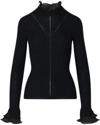 Liu Jo - Pull En Laine À Col Roulé Et Volants - Lyst