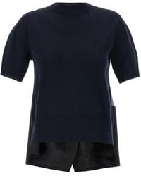 Sacai - Patchwork Short-Sleeved T-Shirt - Lyst