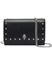 McQueen - Small Skull Studded Shoulder Bag - Lyst