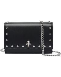 McQueen - Small Skull Studded Shoulder Bag - Lyst