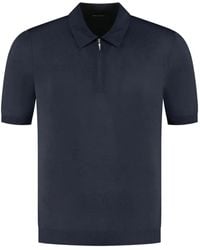 Gran Sasso - Poloshirt Met Rits - Lyst