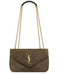 Saint Laurent - Small Loulou Chevron-Quilted Shoulder Bag - Lyst