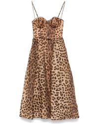 Zimmermann - Crush Midi -jurk - Lyst