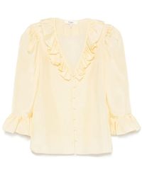 Chloé - Zijden Blouse Met Ruches - Lyst
