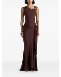 Manière De Voir - Asymmetric Draped Maxi Dress - Lyst