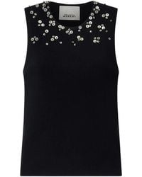 Isabel Marant - Apoline Sleeveless Sequin Cashmere-Silk Knit Pullover - Lyst