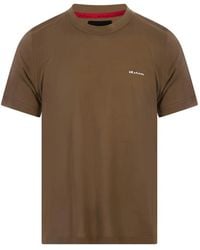 Kiton - Logo-Embroidered T-Shirt - Lyst