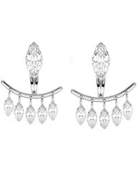 SOLO for Diamonds - Marquise-Cut Diamond-Embellished Earrings - Lyst