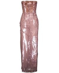 Galvan London - Sequin-Embellished Strapless Maxi Dress - Lyst